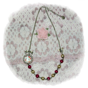 Candy Candy キャンディ・キャンディ Candice White Ardlay anime Cabochon Necklace 